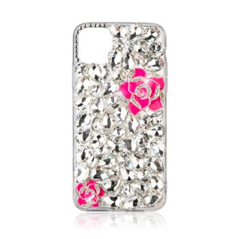 Iphone 13Pro Max (6.7Inch) Big Diamond Case with Roses Hot Pink