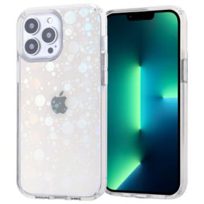 Iphone 13 (6.1Inch) Hard TPU Case Clear with removable insert Dots Design