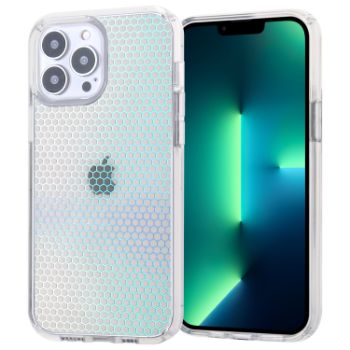 Iphone 11 (6.1Inch) Hard TPU Case Clear with removable insert Honeycomb Design