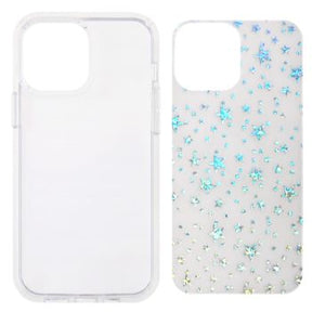 Iphone 11 (6.1Inch) Hard TPU Case Clear with removable insert Stars Design