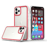 Iphone 13 (6.1 Inch) Clear Case with Border Red