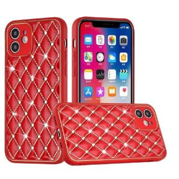 Iphone 13 (6.1 Inch) Cross Stitch With Diamond Case Red