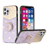 Iphone 13 (6.1Inch) Diamond Ring Case Purple