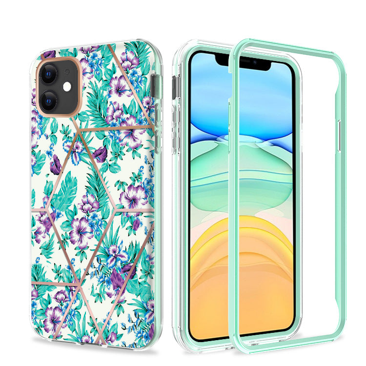 Iphone 11 (6.1Inch) Flower Design Case Green