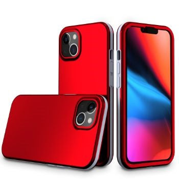 Iphone 13Pro (6.1 Inch) Matt Solid Case Red