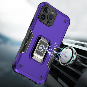 Iphone 13Pro Max (6.5Inch) Metal Magnetic Ring Case Purple