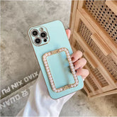 Iphone 13Pro Max (6.5Inch) Pearl Stand Case Teal