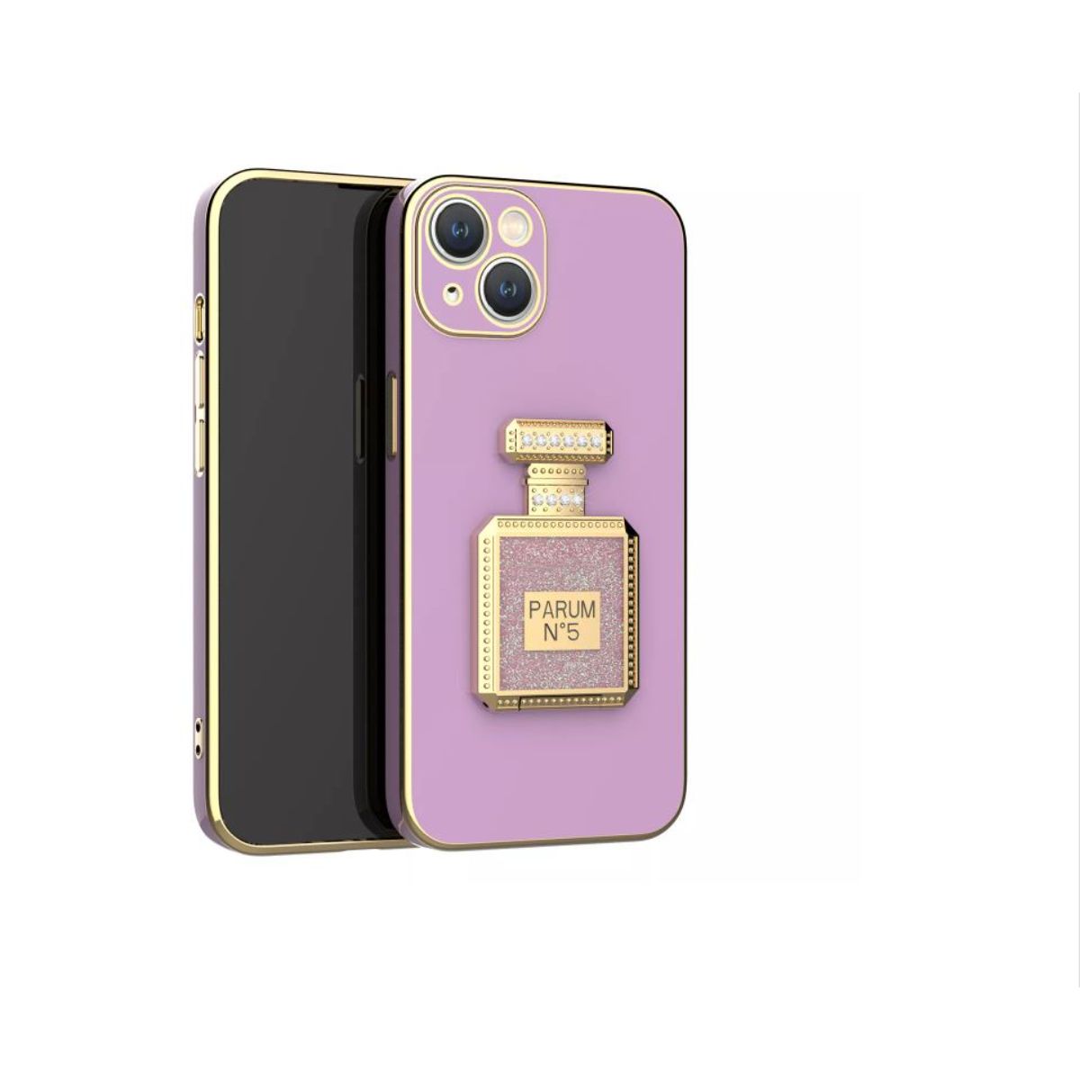 Iphone 13Pro Max (6.5Inch) Perfume Diamond Stand TPU Case Purple