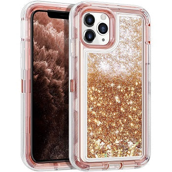 Iphone 13Pro (6.1 Inch) Water Floating Case Rose Gold