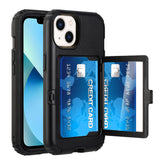 Iphone 13Pro (6.1 Inch) Window Card Case with Mirror Black