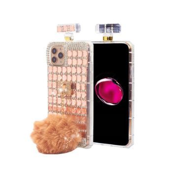 Iphone 13Pro (6.1 Inch) Perfume Bottle Diamond Case Rose Gold