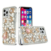 Iphone 7 / 8 / SE Big Diamond Teddy Case Silver