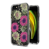 Iphone 7 / 8 / SE Clear Case with Flower Design Yellow