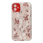 Iphone 11 (6.1 Inch) Lace Design Case Red