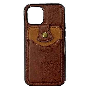 Iphone 12 / 12Pro ( 6.1 Inch) Backflip Wallet Pocket Case Brown