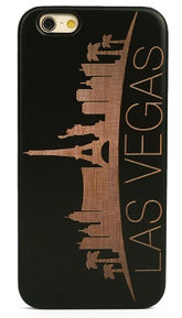 Iphone 7 / 8 / SE Wood Engraved Case - Las Vegas