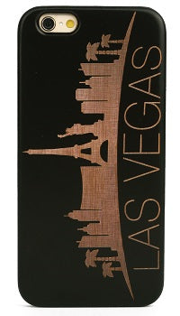 Iphone 7 / 8 / SE Wood Engraved Case - Las Vegas