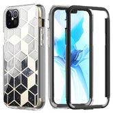 Iphone 12Pro Max ( 6.7 Inch) Marble Design Case Black and White