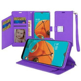 Iphone 13 (6.1 Inch) Wallet Flip Case with Card Slots Purple