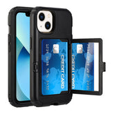 Iphone 12Pro Max (6.5 Inch) Window Card Case with Mirror Black