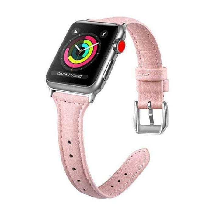 Apple Watchband 38mm / 40mm Leather Slim Pink