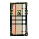 Iphone XR Checkered Design Case Beige