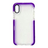 Iphone X / XS Clear Case with Border Purple