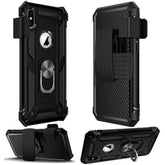 Iphone XR (6.1Inch) Belt Clip Uring Case Black